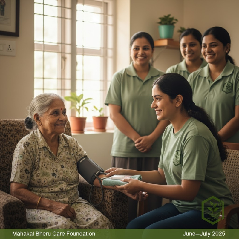Old age home health & care Mahakal Bheru Care Foundation supported local old age homes in June–July 2025 with health camps, care kits and volunteer visits — helping seniors stay healthy and connected. Join us. #SeniorCare #MahakalBheruCare #Charity